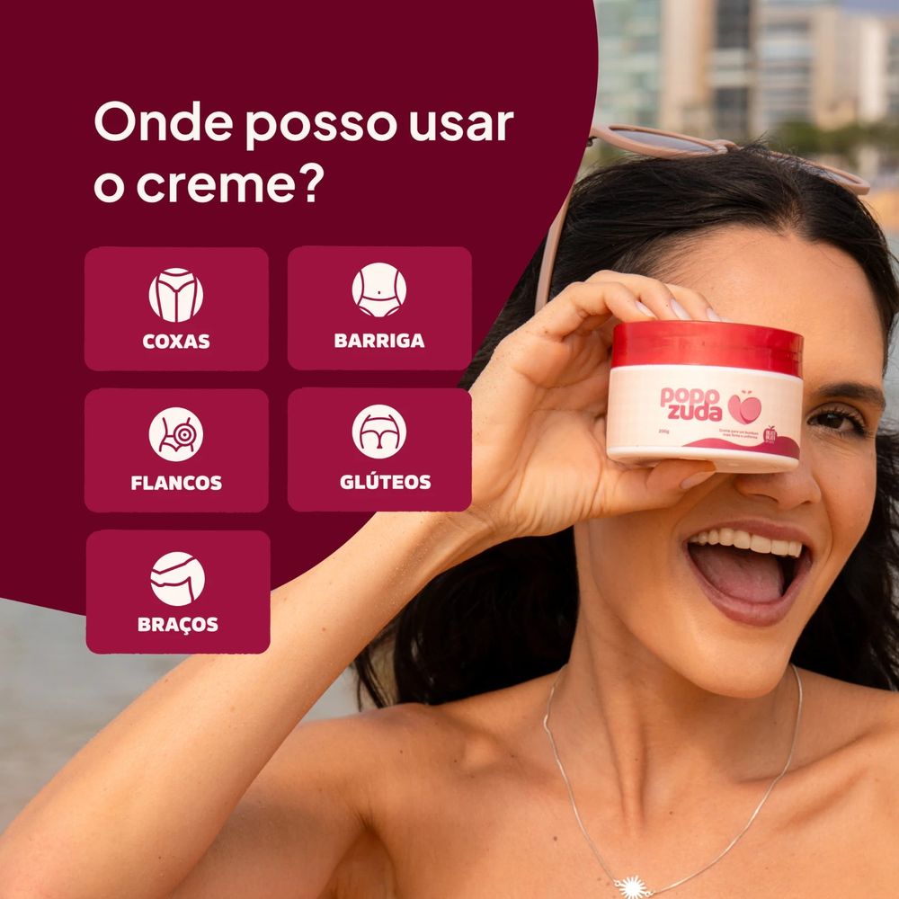 Onde usar o creme