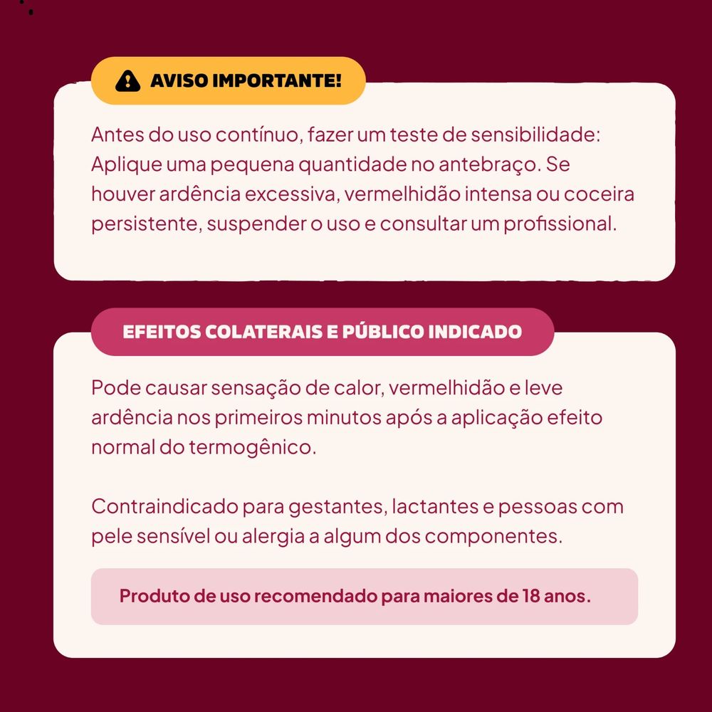 Avisos importantes sobre o uso